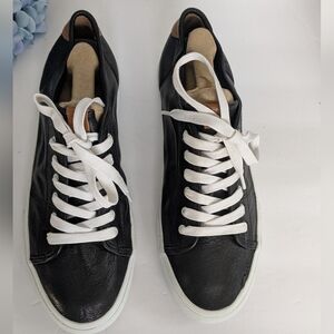 Frye Men's Black Leather Sneakers Sz 10 EUC